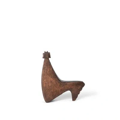 Park Hill Collection Folk Art Hen Figurine In Copper