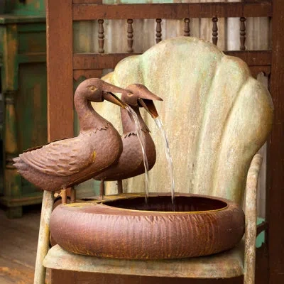 Park Hill Collection Fountain In Brown