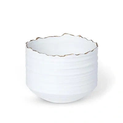 Park Hill Collection Gilded Organic Edge Pot, 5 In.