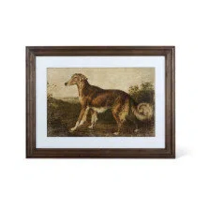 Park Hill Collection Heritage Hounds Framed Dog Wall Art, 4 Assorted Styles In Multi