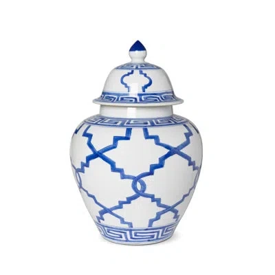 Park Hill Collection Imperial Ceramic Ginger Jar, Blue