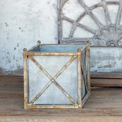 Park Hill Collection Iron Pot Planter