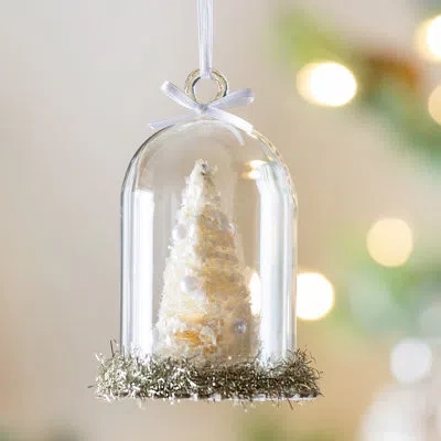 Park Hill Collection Joyeux Noel 4.5'' Other Hanging Figurine Ornament In Transparent