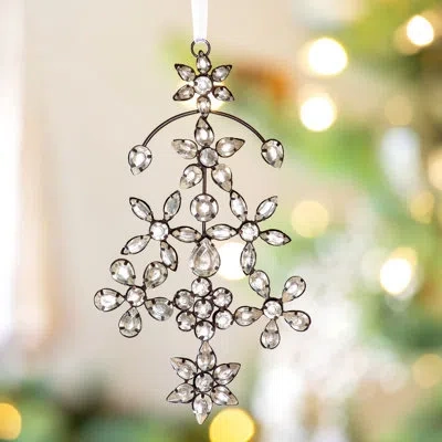 Park Hill Collection Joyeux Noel  No Pattern Hanging Figurine Ornament In Silver,bronze