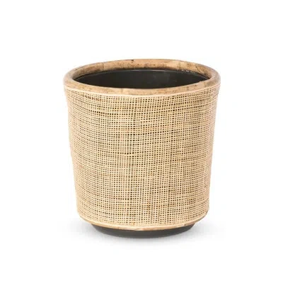 Park Hill Collection La Boheme Rattan Pot Planter In Natural