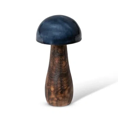 Park Hill Collection Lacquer Topped Mushroom In Brown,blue