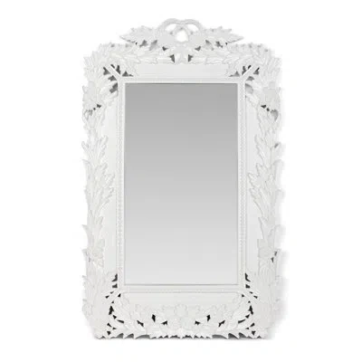 Park Hill Collection Laurelcrest Mirror, Classic White