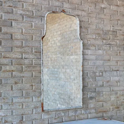 Park Hill Collection Metal Framed Keyhole Mirror In Transparent