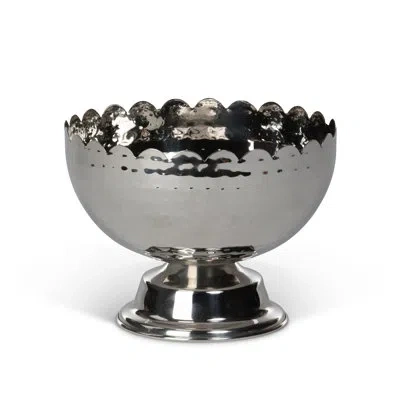 Park Hill Collection Reflections Pedestal Bowl, Small In Silver