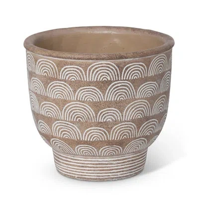 Park Hill Collection Rustic Modern Ceramic Pot Planter
