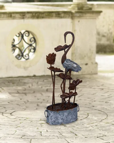 Park Hill Collection Serene Bird Outdoor Fountain