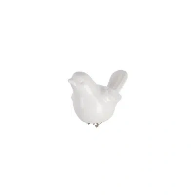Park Hill Collection Snowy Bird Clip Ornament, Set Of 3 In Neutral