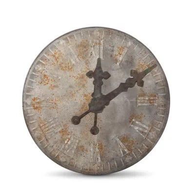 Park Hill Collection State Capital Clock Face Relic Wall Décor In Gray;gold