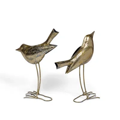 Park Hill Collection Sweet Sparrows, 2 Assorted Styles In Gold