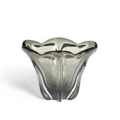 Park Hill Collection Tulip Glass Bowl, Smoke, Small
