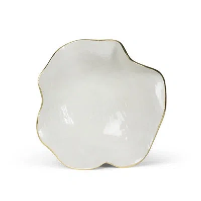 Park Hill Collection Wavecrest Bowl, Small In White