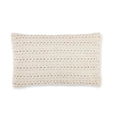 Park Hill Collection Woven Macrame Lumbar Pillow In Polyester
