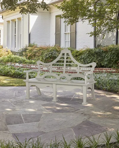 Park Hill Collections Bay Lake Outdoor Garden Bench In Brown