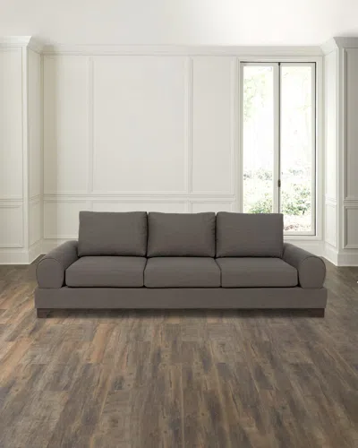 Park Hill Collections Frenchy French Sofa, 99" In Brown