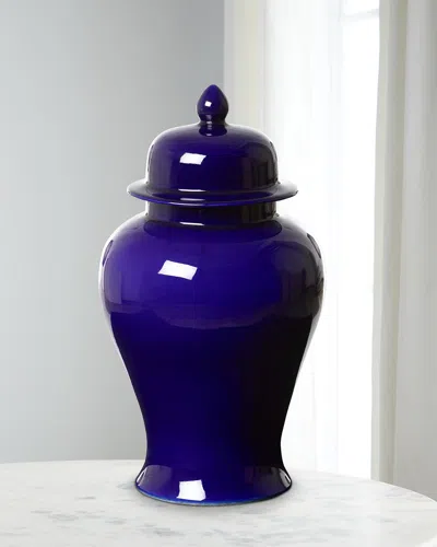 Park Hill Collections Imperial Ceramic Ginger Jar, Large In Purple