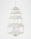 Park Hill Collections Peace Pagoda 15" 6-light Chandelier In White