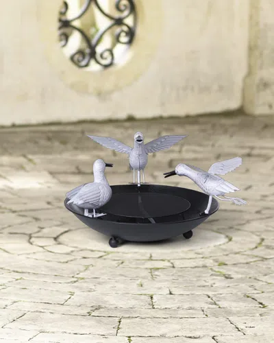 Park Hill Collections Splashing Ducklings Outdoor Garden Fountain In Multi