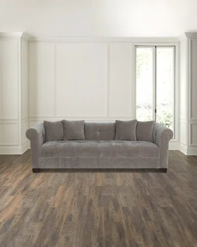 Park Hill Collections Tuxedo Sofa, 94" In Brown