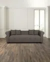 Park Hill Collections Tuxedo Sofa, 94" In Brown