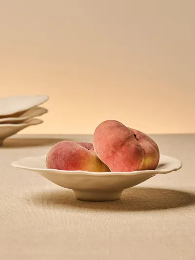 Park Nahye Bloom Hand-glazed Porcelain Plates - 6.5in/17cm (set Of 4) In Multi