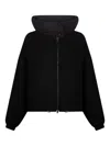 Park Place Zip-up Hooded Jacket In Black