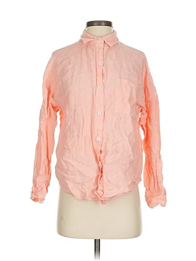 Pre-owned Parke Long Sleeve Button Down Shirt In Orange