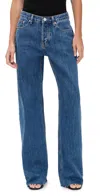 Parke Low Rise Baggy Jeans Medium Wash In Blue