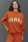 Parke Varsity Mock-neck Sweatshirt In Animal Print