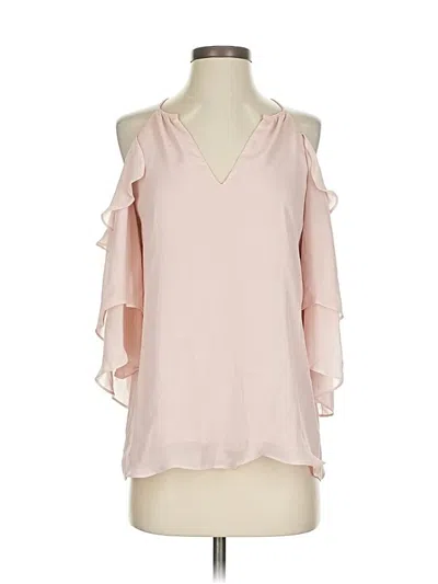 Pre-owned Parker 3/4 Sleeve Blouse In Pink