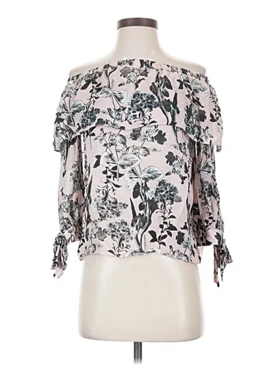 Pre-owned Parker 3/4 Sleeve Blouse In Pink