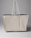 Parker And Hyde Contemporary Neoprene Tote Bag In Greige
