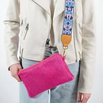 Parker And Hyde Crossbody Handbag In Pink