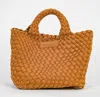 Parker And Hyde Neoprene Woven Handbag In Camel