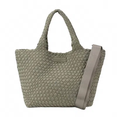 Parker And Hyde Women's Classic Woven Tote Bag In Stone In White