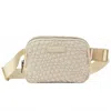 Parker And Hyde Women's Woven Belt Bag In Bone In Sand