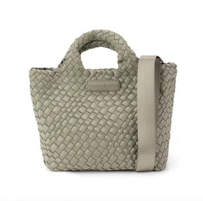 Parker And Hyde Women's Woven Tote Bag In Stone In White