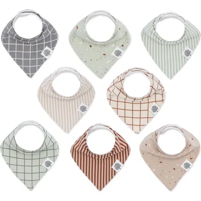 Parker Baby Co. Kids'  Bandana Bib Set In Clay