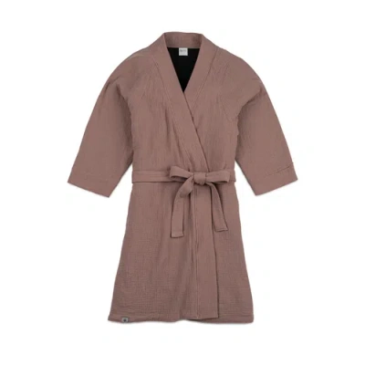 Parker Baby Co. Maternity Robe In Rosewood