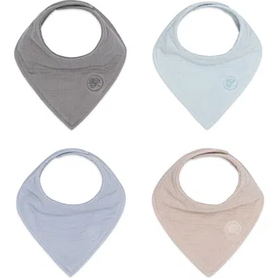 Parker Baby Co. Kids'  Muslin Bandana Bibs In Gray