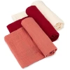 Parker Baby Co. Swaddle Set In Rose