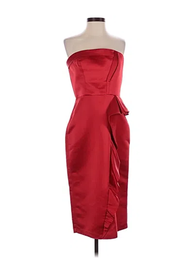 Pre-owned Parker Black Cocktail Dress In Red