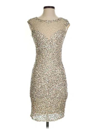 Pre-owned Parker Black Cocktail Dress In Silver