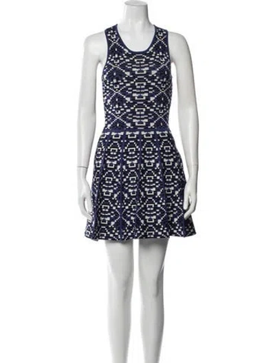 Pre-owned Parker Black Graphic Print Mini Dress In Multi