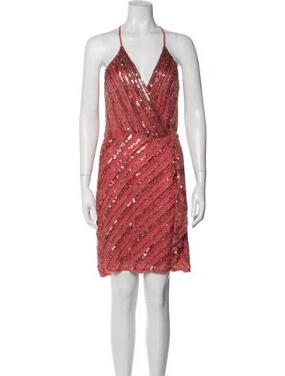 Pre-owned Parker Black Printed Knee-length Dress
