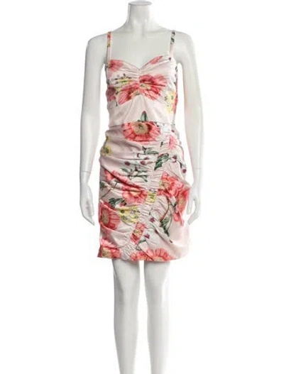 Pre-owned Parker Black Printed Mini Dress In Multi